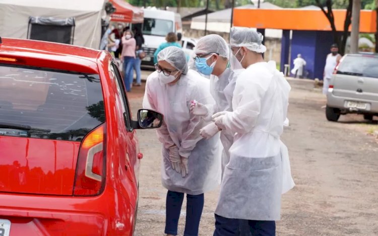 Em Goiás: Testagem drive-thru para Covid-19 em crianças e adolescentes muda de local devido à chuva