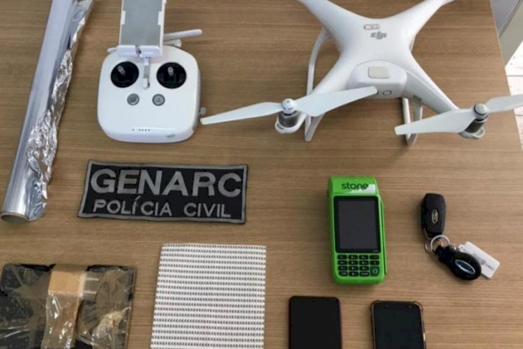 Em Goiás: Policia prende trio que queria lançar drogas e celulares em presídio