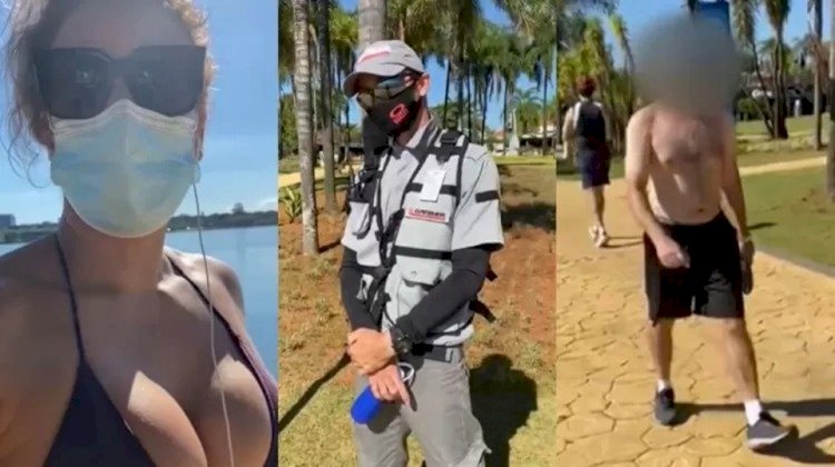 Mulher é repreendida por usar biquíni enquanto homem passa sem camisa