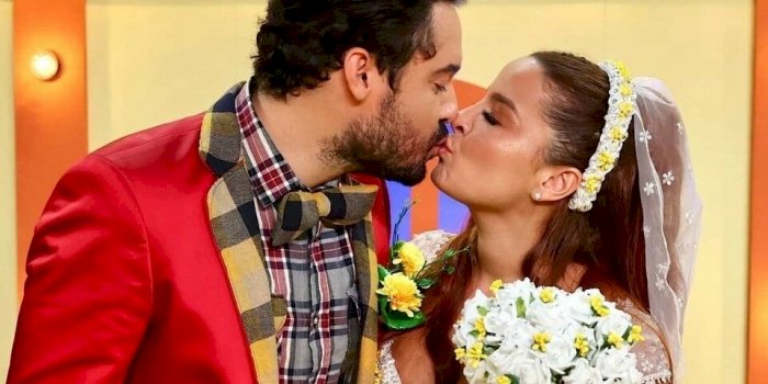 Maiara e Fernando Zor se casam em festa junina