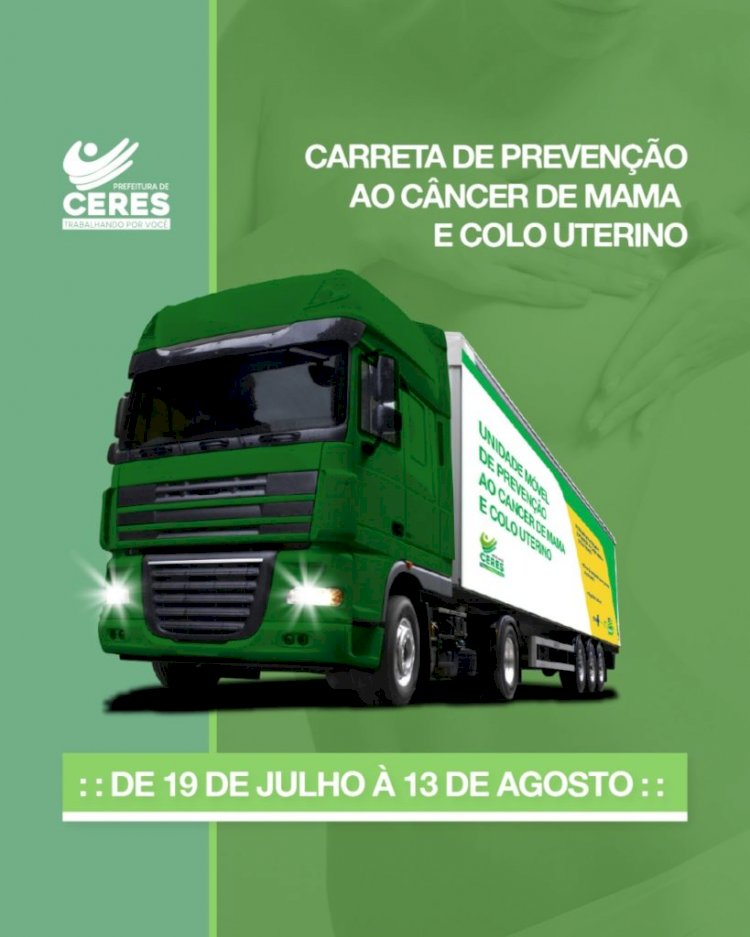 Carreta da Saúde – Prevenção ao câncer de mama e do colo uterino