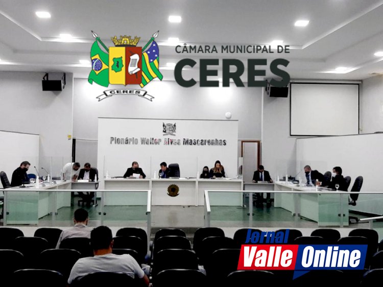 Câmara Municipal de Ceres realiza a 2ª Sessão Ordinária do mês de agosto de 2021