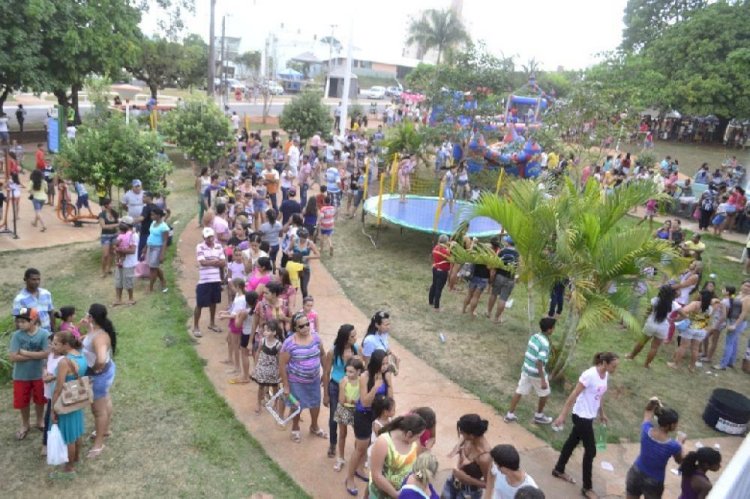 Prefeitura de Ceres realiza ação para comemorar o Dia das Crianças no Parque Curumim