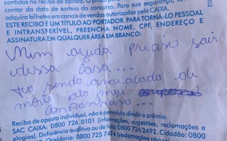 Em Goiás: Mulher mantida em cárcere privado é salva após escrever bilhete pedindo socorro ao vizinho