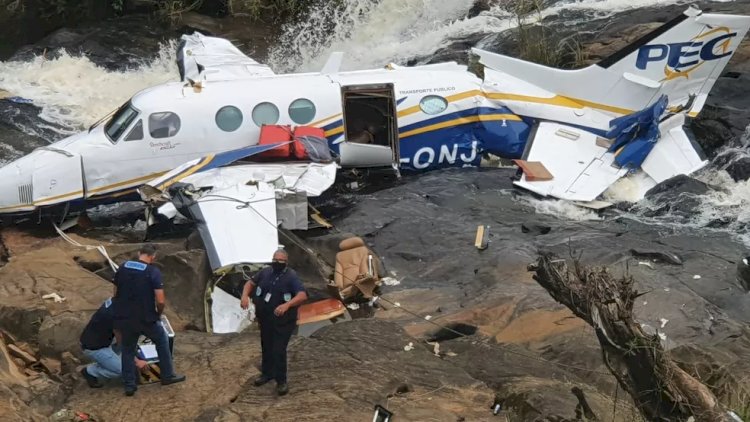 Segundo motor de avião em que morreu Marília Mendonça é encontrado na parte de baixo da cachoeira, diz delegado