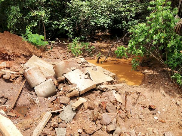 Chuvas intensas em Uruaçu faz lago transbordar e gerar risco de inundação nas próximas horas