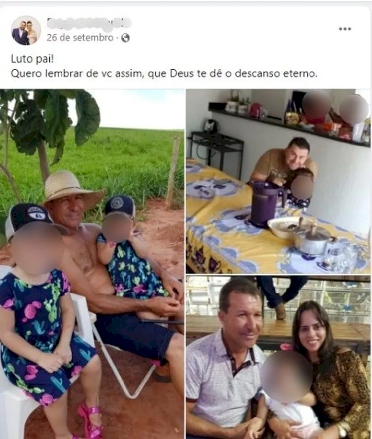 'Deus te dê o descanso eterno', postou filha presa por mandar matar pai, três dias após o crime