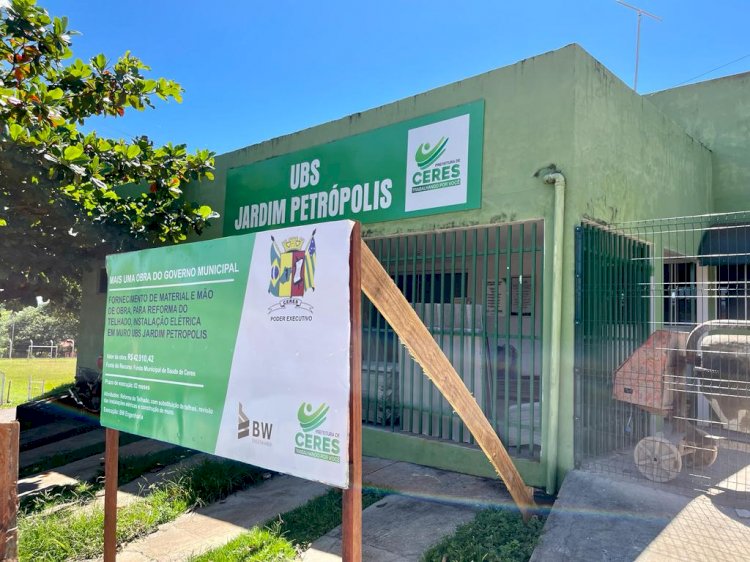 Ceres - UBS do Jardim Petrópolis passa por reformas e unidades da Vila Pedrosa e São Francisco serão as próximas