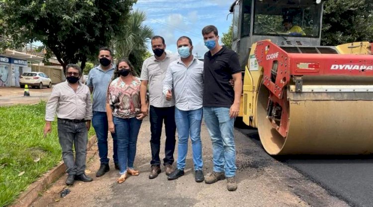 Presidente da (GOINFRA), visita Ceres para vistoriar obras de recuperação asfáltica executadas no município pelo Governo do Estado por meio do Programa Goiás em Movimento