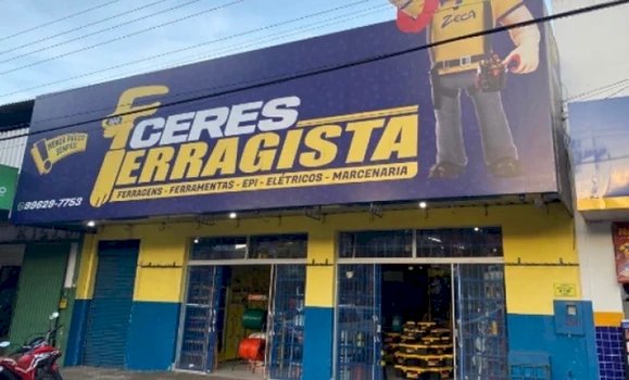 Ladrões furtam mais de 60 mil reais em equipamentos de ferragista em Ceres