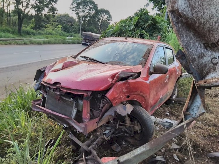 Em Goiás: Acidente de trânsito na GO-070 deixa vítima em estado grave