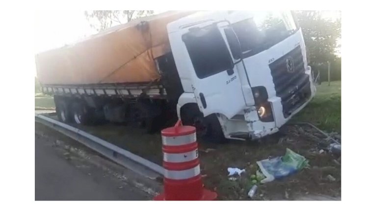 Em Goiás: Caminhoneiro drogado salta de caminhão em movimento e quase morre atropelado