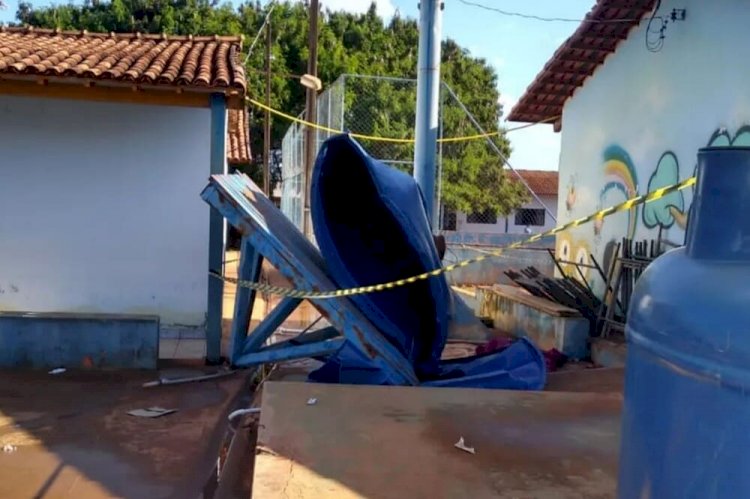 Em Goiás: Funcionária é atingida por caixa d'água e morre em escola