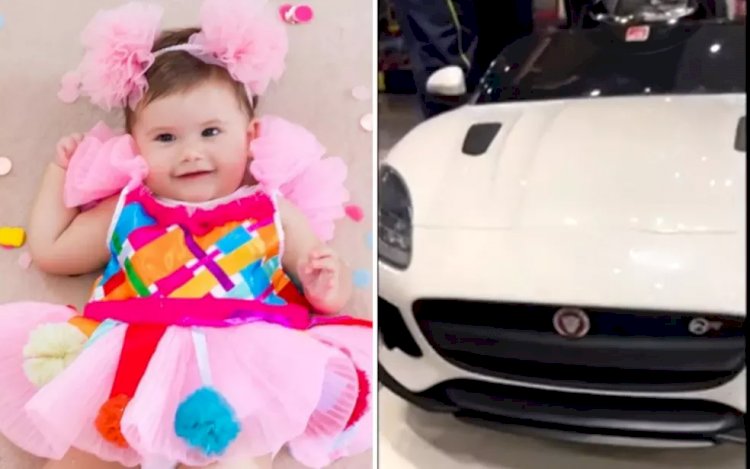 Após dar Jaguar de brinquedo para Maria Alice, influenciador se surpreende com repercussão: ‘Achando que era carro de verdade’