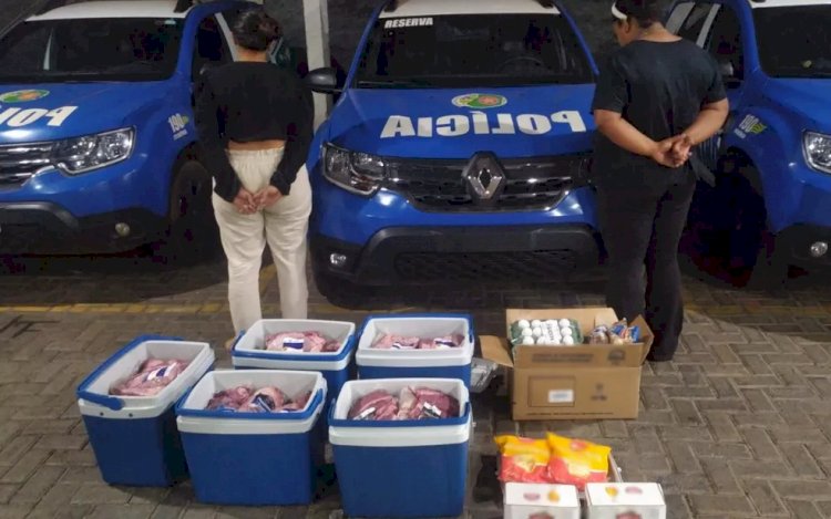 Em Goiás: Mulheres são presas após furtarem carne e cerveja para fazer festa