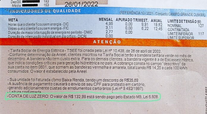 Programa Energia Social completa seis meses com 685 mil contas de luz pagas