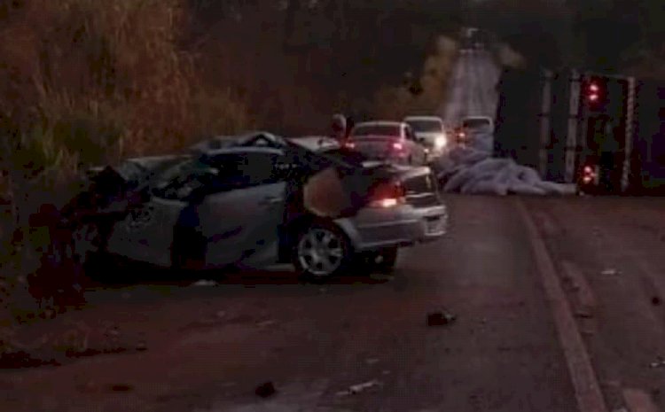 Uma pessoa morre e outras duas ficam feridas em acidente na GO-154, em Carmo do Rio Verde