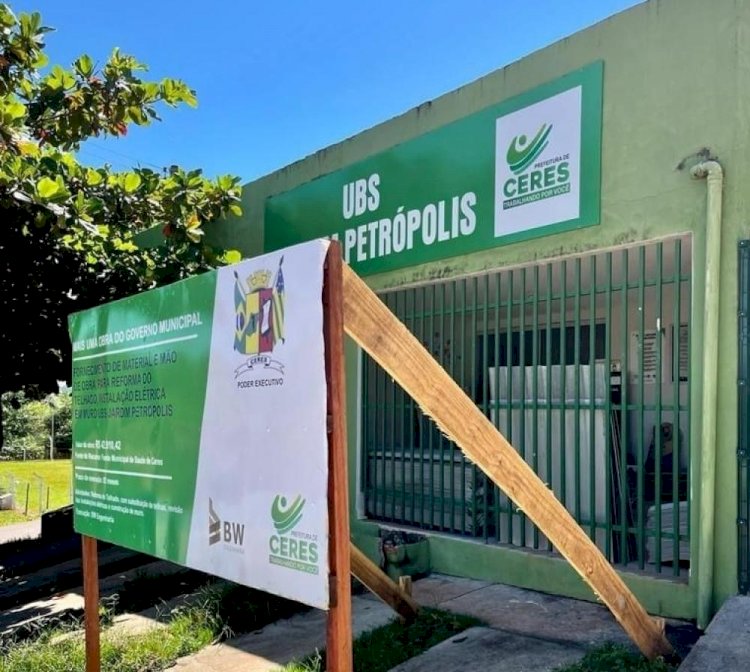 Prefeitura de Ceres segue cronograma de reformas de unidades de saúde