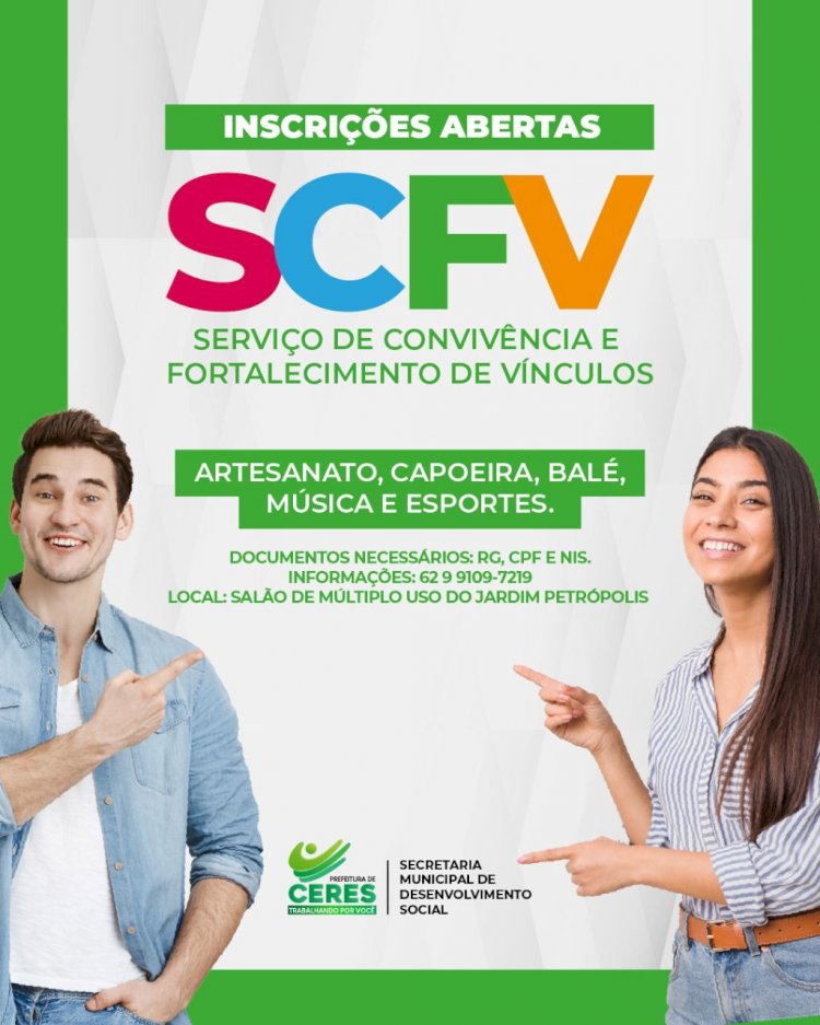 Prefeitura de Ceres oferta oficinas gratuitas de artesanato, capoeira, balé, música e esportes. Inscrições vão até 30 de agosto