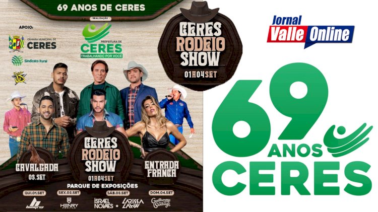 Ceres 69 anos: Prefeitura apresenta programação do aniversário da cidade