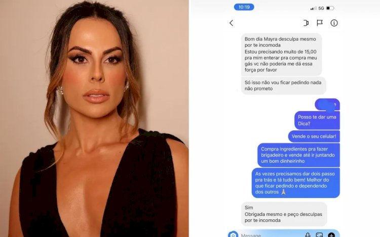 Influenciadora causa polêmica por resposta a seguidora que pediu R$ 15: 'Vende o celular'