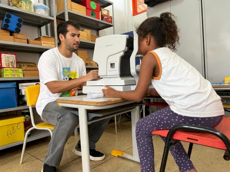 Projeto Saúde Ocular realiza consultas de vista em mais de 300 crianças em Ceres