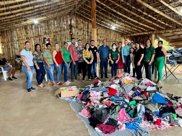 Secretaria de assistência social de Ceres e o IF Goiano realizaram Bazar Social