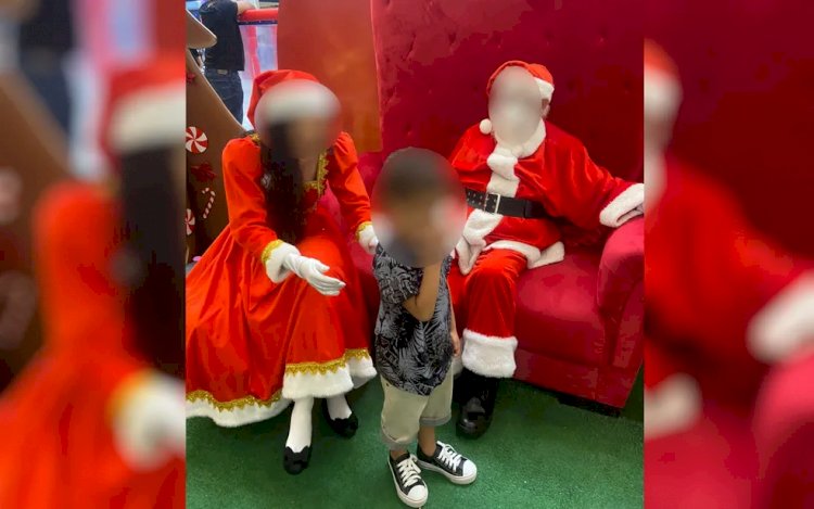 Papai Noel de shopping é substituído após mãe denunciar que ele se recusou a tirar foto com filho autista