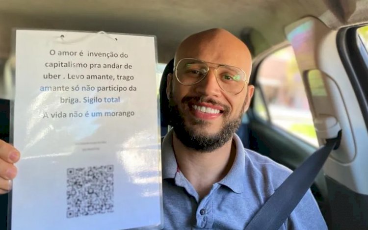 Motorista por app chama atenção de passageiros após oferecer serviço de ‘transporte de amante’ em Goiânia