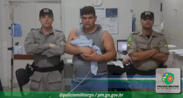 Policiais Militares salvam bebê engasgado em Anápolis