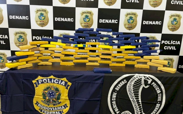 Goiânia: dupla é presa com cocaína avaliada em R$ 10 milhões dentro caminhão de transportadora