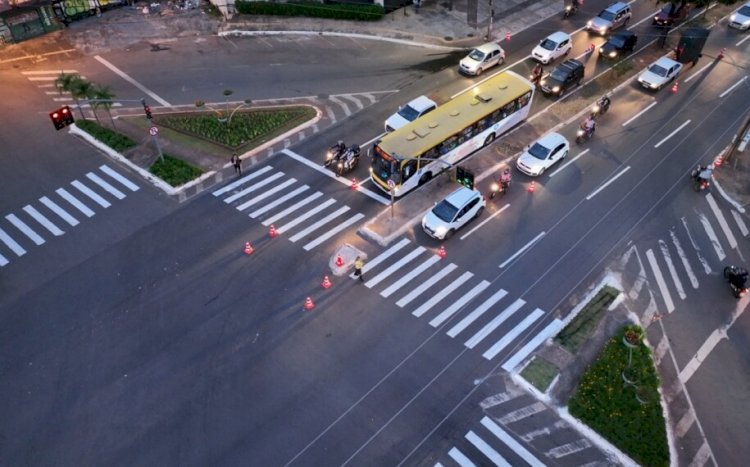 Estudo aponta economia de 20 minutos com faixa reversa na Av. Castelo Branco, em Goiânia