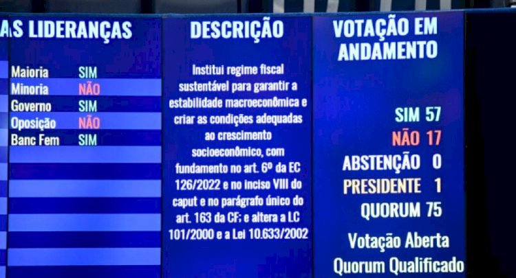 Arcabouço fiscal de Lula: como votaram os senadores de Goiás