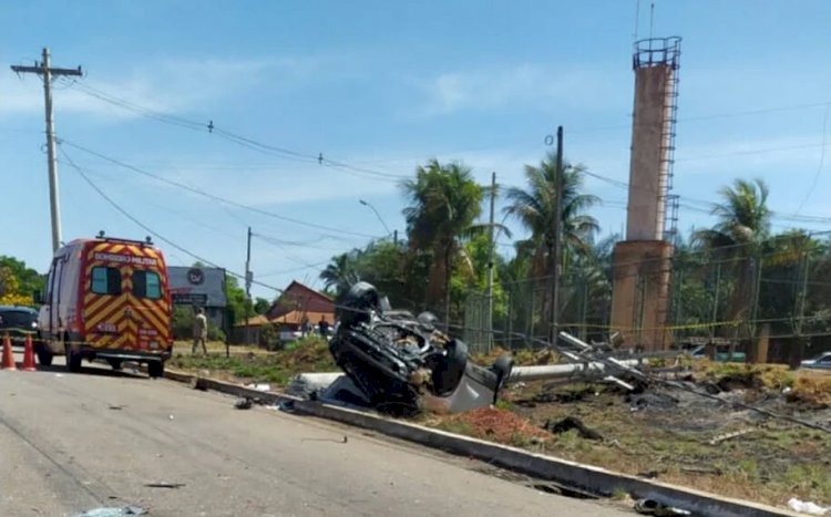 Pneu careca e falta de cinto podem ter custado vida de grávida em acidente em Goiânia