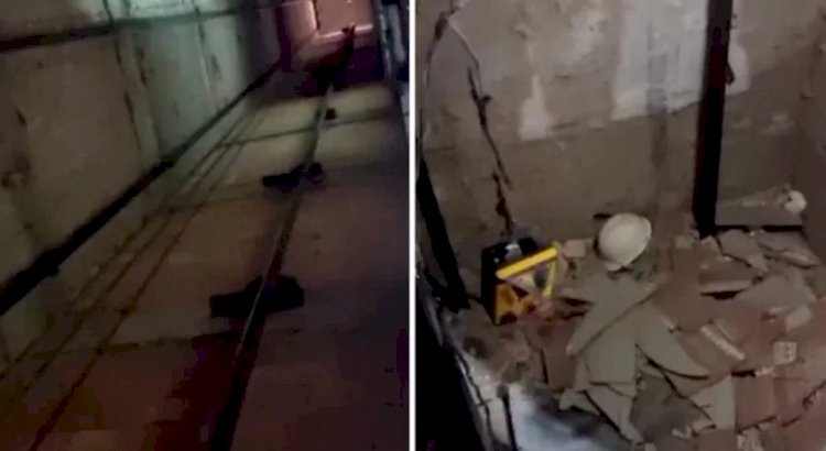 Corpo de trabalhador é encontrado em fosso de elevador em edifício