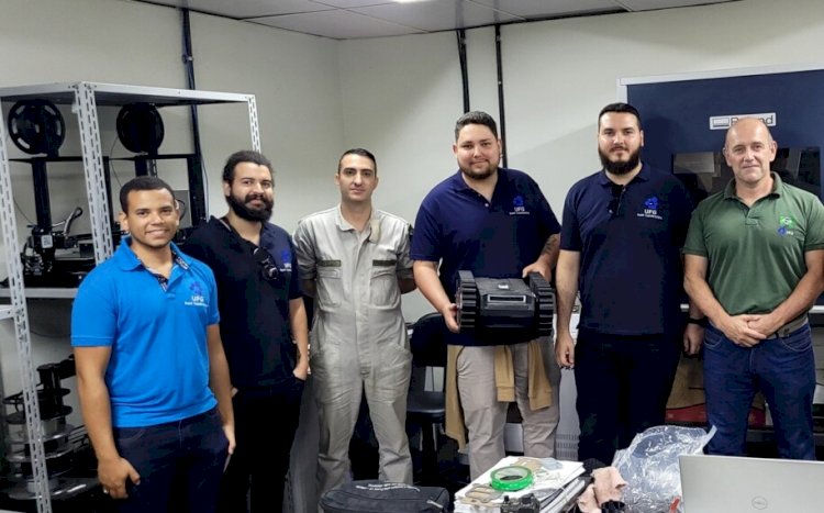 Estudantes da UFG trabalham em robô expedicionário para a Marinha