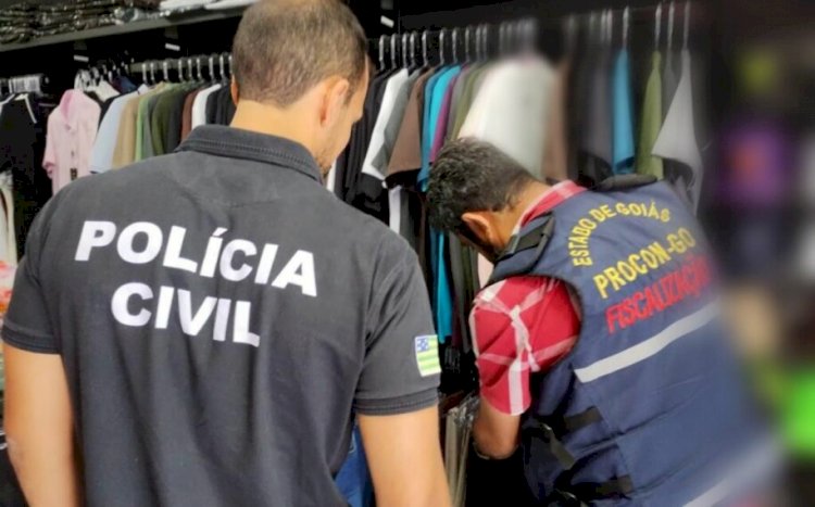 Em Goiás: Operação apreende R$ 20 mil em roupas e calçados falsificados