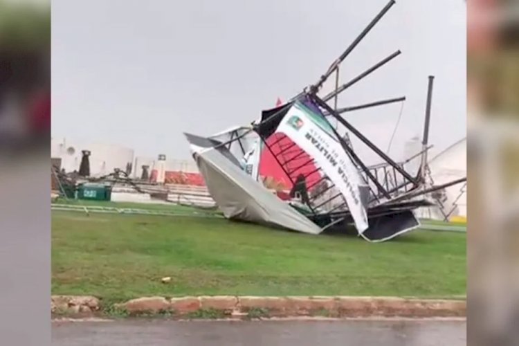 Natal do Bem é suspenso após queda da estrutura do Oscar Niemeyer, em Goiânia