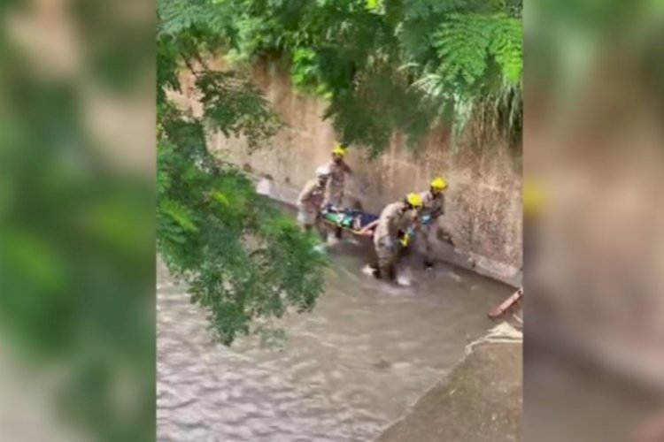 Homem se joga no Córrego Cascavel para escapar de assalto, em Goiânia