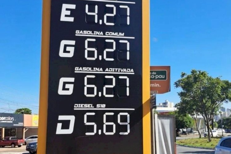 Novo aumento: preço da gasolina em Goiânia chega a R$ 6,27