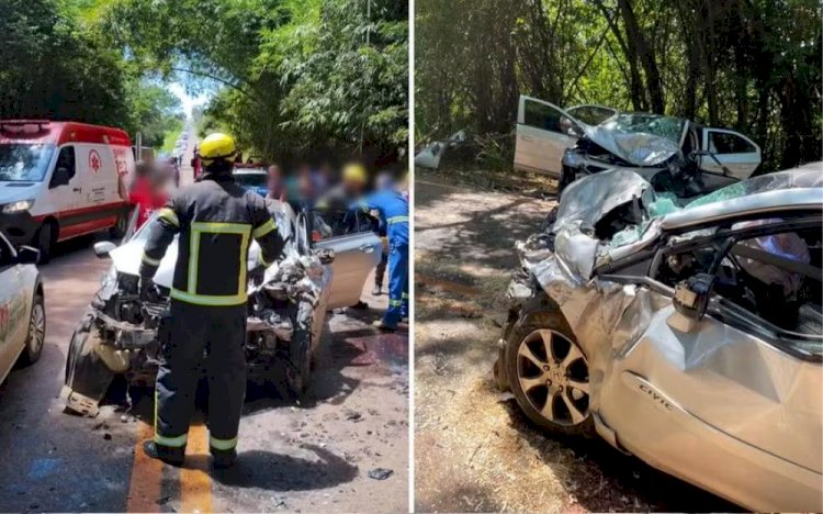 Criança morre e outras cinco pessoas ficam feridas em acidente na GO-154, em Carmo do Rio Verde