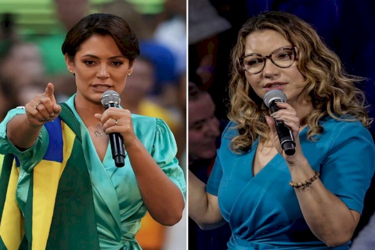 Michelle Bolsonaro critica Janja dizendo que primeira-dama tem ‘vocação para viajar’