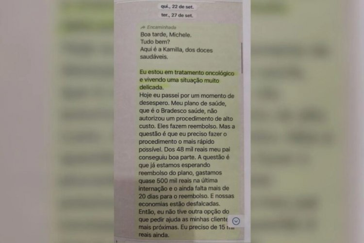 Em Goiás: Mensagens revelam como mulher fingia câncer para aplicar golpes