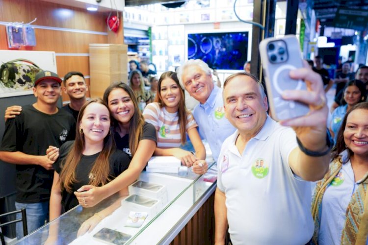 Mabel e Caiado visitam camelódromo em Campinas e reforçam compromisso com o comércio local