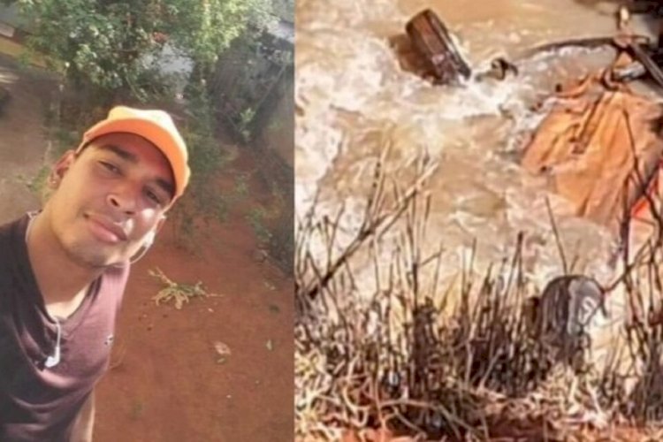 Em Goiás: jovem ‘cansado’ é encontrado morto dentro de carro submerso