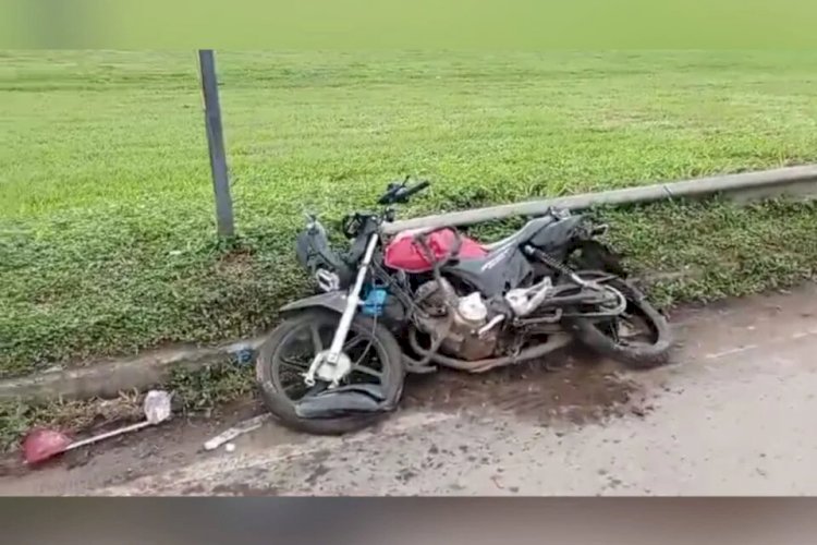 Acidente mata motociclista e fere garupa na BR-153, em Aparecida