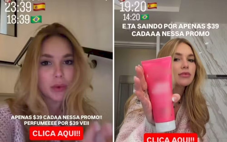 Em viagem à Espanha, Virginia continua realizando promoções nas redes sociais mesmo após proibição da Justiça