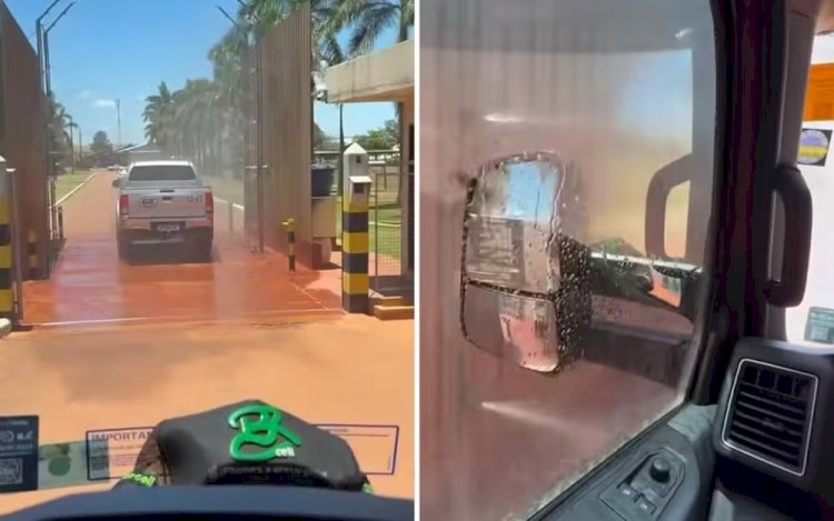 Ducha de caminhão: fazenda em Goiás usa tecnologia que desperta curiosidade na web