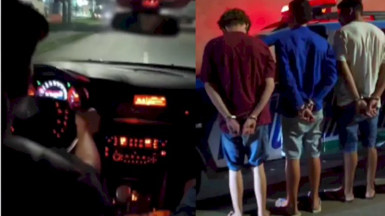 'Nóis é doido': adolescentes pegam carro escondido do pai e acabam na delegacia em Aparecida