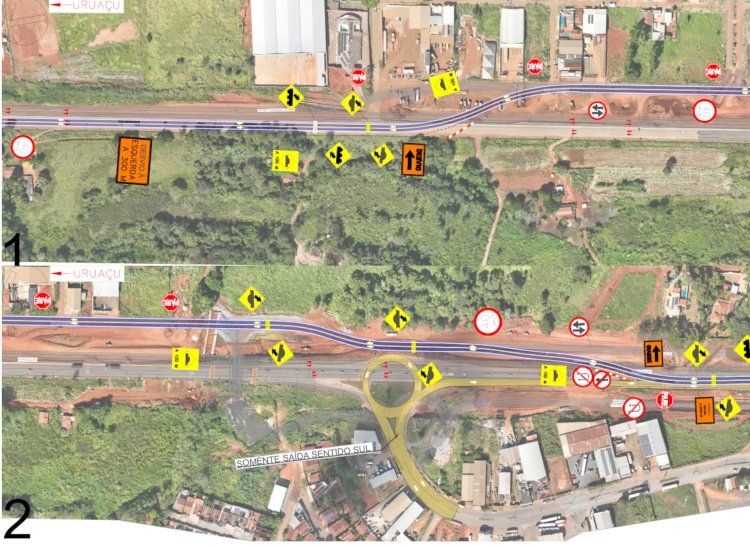 Ecovias Araguaia implanta desvio de tráfego na BR-153/GO em Rialma